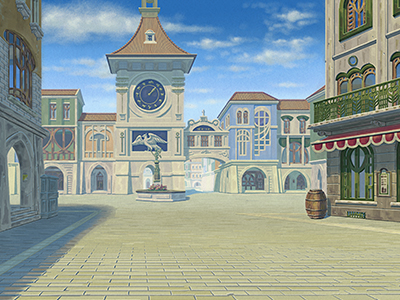 空想の街の背景画2のイメージ